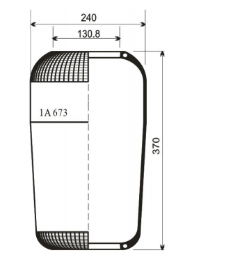 1A 673AV Series Trailer Air Spring