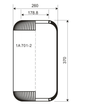 1A 701-2AV Series Trailer Air Spring