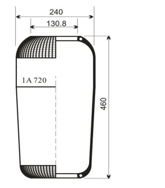 1A 720AV Series Trailer Air Spring