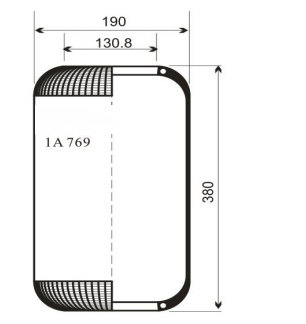 1A769AV Series Trailer Air Spring