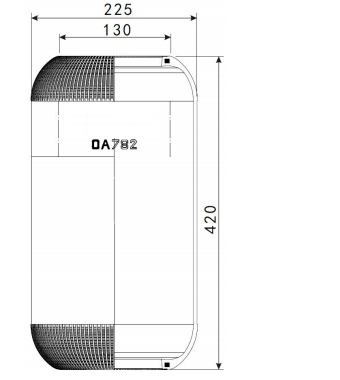 1A782AV Series Trailer Air Spring