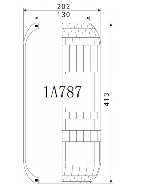 1A787AV Series Trailer Air Spring
