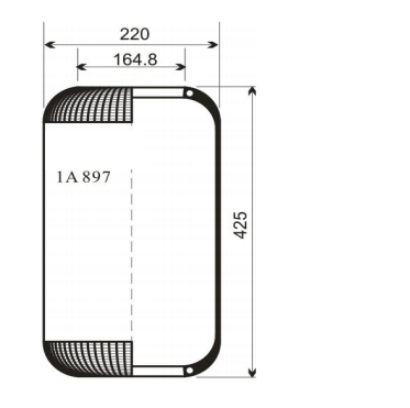 1A897AV Series Trailer Air Spring