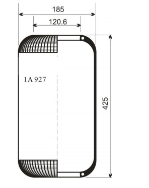 1A927 AV Series Trailer Air Spring