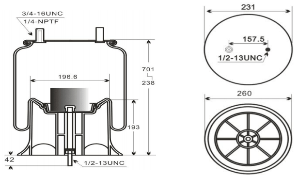 V9370 Air Spring – Enhance Suspension Performance for Commercial Vehicles